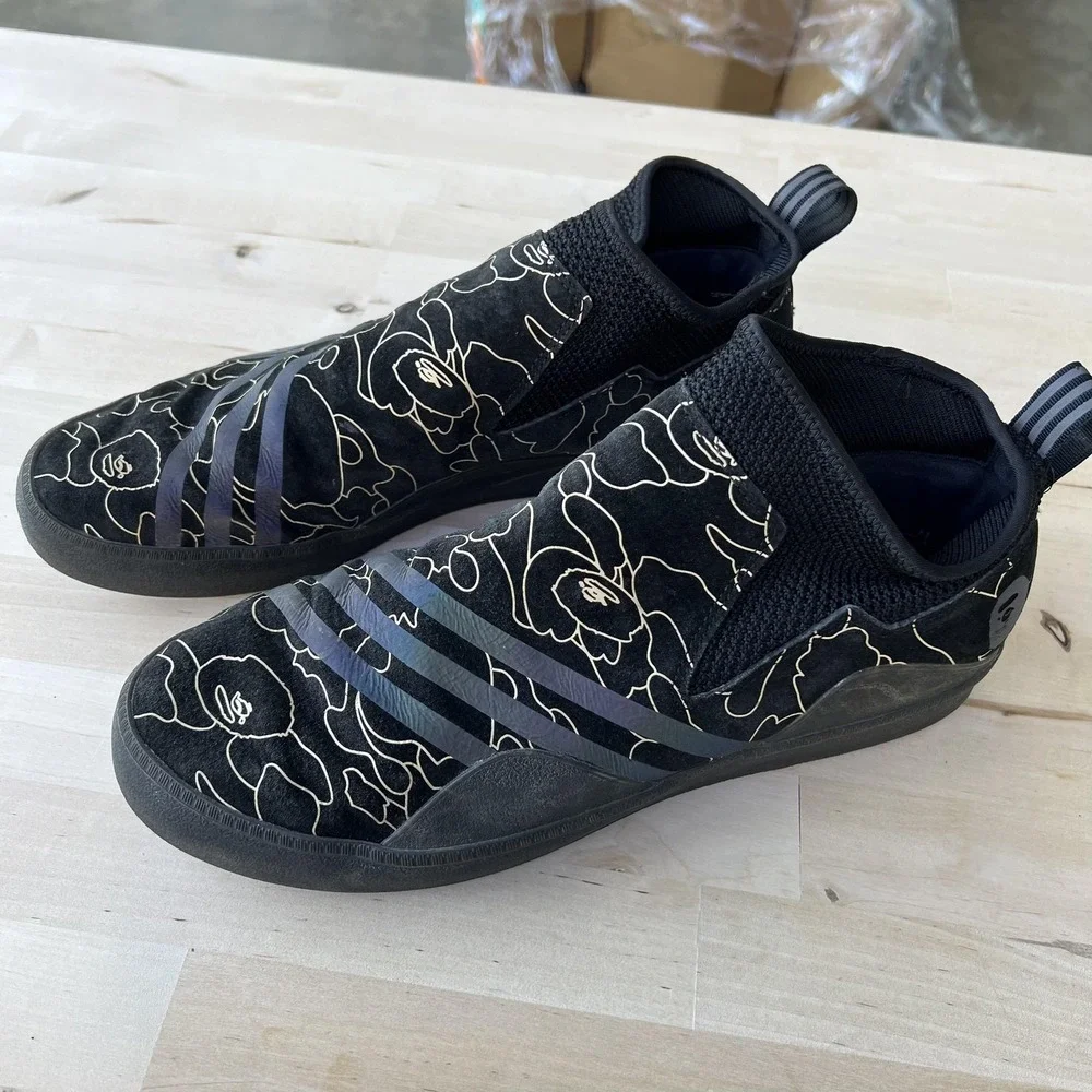 Adidas X Bape 3ST.002 Shoes Mens‎ Size 11.5 Black Camo Skate Sneakers